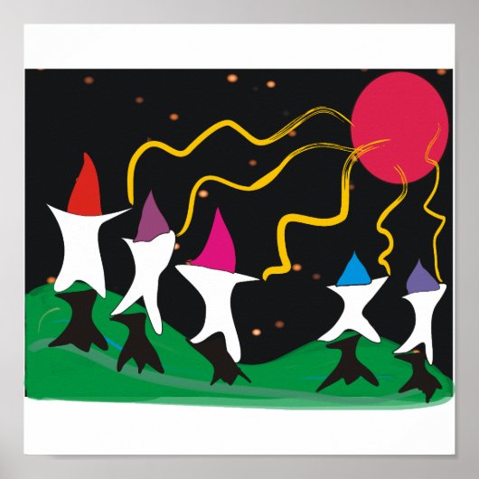 Poster Shoot to the Moon—Poster d'art (Devant)