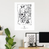 Poster Shopenhauer with dog, by Wilhelm Busch (Bureau à domicile)