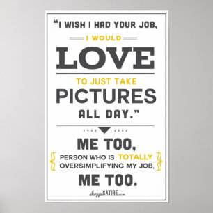 Poster Shoppe Satire - Humour pour les photographes