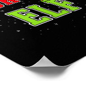 Poster Shortest Elf Christmas Family Matching Group Xmas  (Coin)