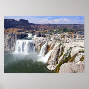 Poster Shoshone Falls sur la rivière Snake, Idaho