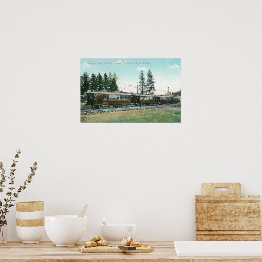 Poster Shoshone Flyer Train de Spokane (Cuisine)