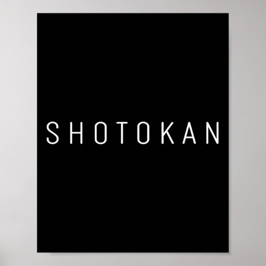 Poster Shotokan Karate Uniforme Karate Outfit (Devant)