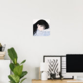 Poster shoujo manga (Bureau à domicile)