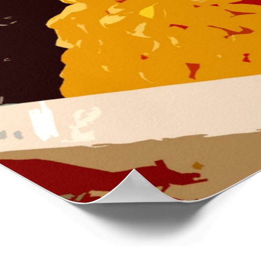 Poster Shouk - Marché Machane Yehuda - Jérusalem (Coin)