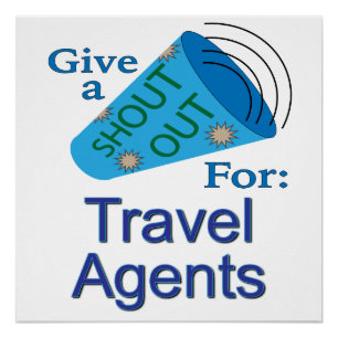Poster Shout Out pour les agents de voyage