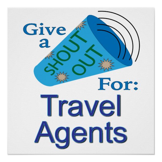 Poster Shout Out pour les agents de voyage (Devant)