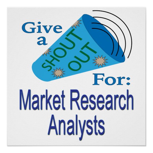 Poster Shout Out pour les analystes de recherche sur les (Devant)