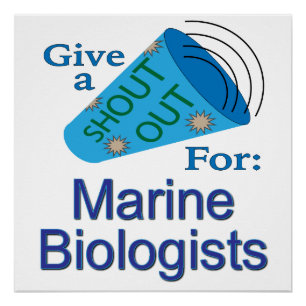 Poster Shout Out pour les biologistes marins