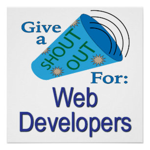Poster Shout Out pour les développeurs Web