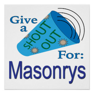 Poster Shout Out pour Masonrys