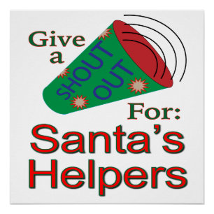 Poster Shout Out pour Père Noël Helpers