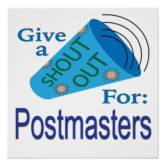 Poster Shout Out pour Postmasters (Devant)