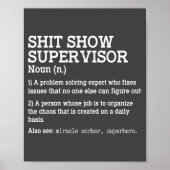 Poster Show Supervisor A Problem Solving Expert Who Fixes (Devant)
