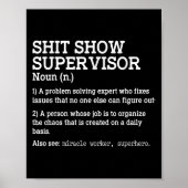 Poster Show Supervisor A Problem Solving Expert Who Fixes (Devant)