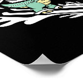 Poster Shredasaurus Rex Ski Dinosaur Enfants Drôle Cadeau (Coin)