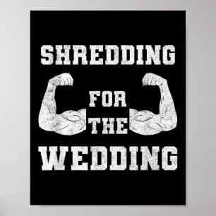 Poster Shredding Pour L'Entraînement Mariage Fitness Love