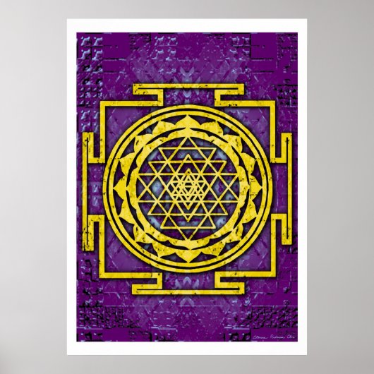 Poster Shri Yantra (Devant)