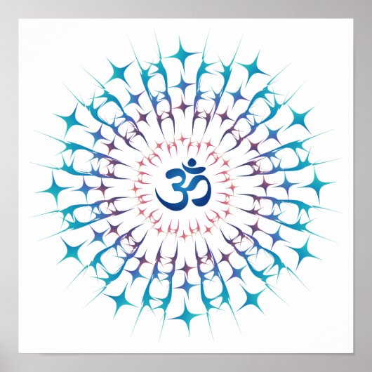 Poster Shri Yantra ou Sri Chakra - Glowing Energy (Devant)