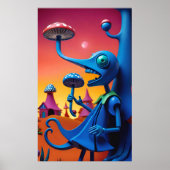 Poster Shroomin 'n' Bloom'n - Ken Gage Surreal Art (Devant)