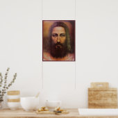 Poster Shroud of Turin Jesus Christ face, Holy Face (Cuisine)