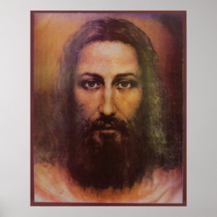 Poster Shroud of Turin Jesus Christ face, Holy Face