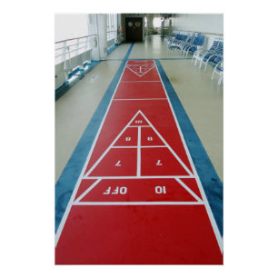 Poster Shuffleboard à bord