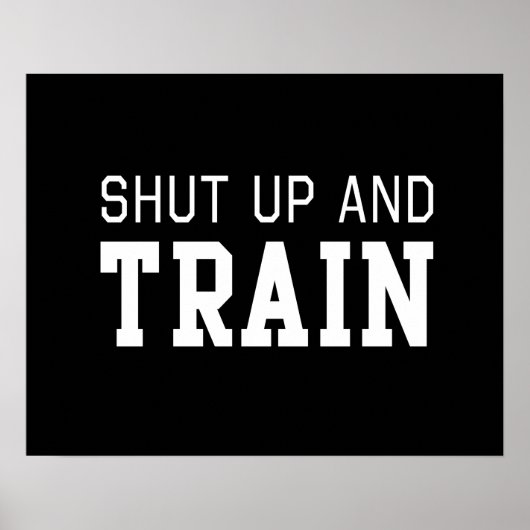 Poster Shut up (Devant)