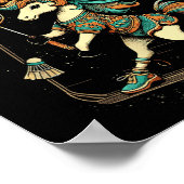 Poster Shuttle Badminton Player Shuttle Racket (Coin)