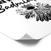 Poster Shuttle Badminton Player Shuttle Racket (Coin)