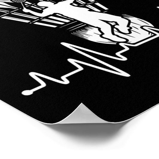 Poster Shuttle Heartbeat Badminton (Coin)