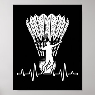 Poster Shuttle Heartbeat Badminton