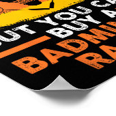 Poster Shuttle Joueur Badminton (Coin)