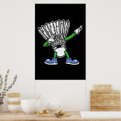 Poster Shuttlecock de Badminton Dabbing (Cuisine)