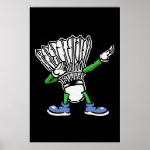 Poster Shuttlecock de Badminton Dabbing (Devant)