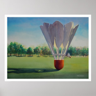 Poster "Shuttlecocks" Aquarelle Paul Jackson