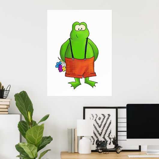 Poster Shy Boy Frog Art Imprimer (Bureau à domicile)