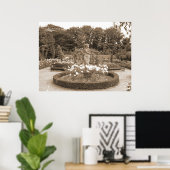 Poster Shy Girl aux Rose (Bureau à domicile)