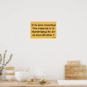 Poster SI AL GORE A INVENTÉ INTERNET - Imprimer (Cuisine)