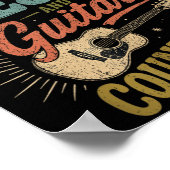 Poster Si cela implique Jésus et guitares guitariste (Coin)