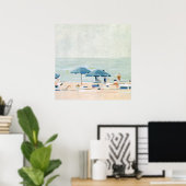Poster Si c'est les plages (Bureau à domicile)