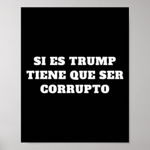 Poster Si C'est Trump Ça Doit Être Corrompu Citation Aoc