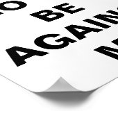 Poster "Si Dieu Est Pour Moi..." (Coin)