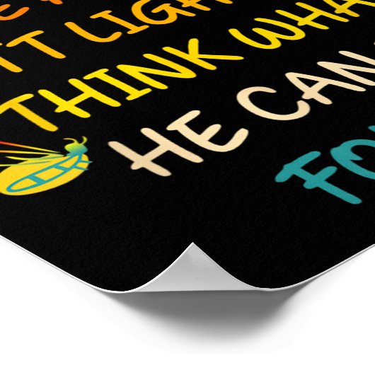 Poster Si Dieu peut faire un bug's Butt Light Up Pense ce (Coin)