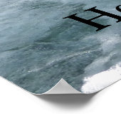 Poster Si Dieu vous amène à lui Citer avec la rivière (Coin)