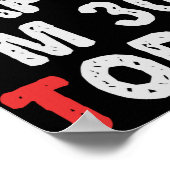 Poster Si heureux que j'ai 30e aujourd'hui drôle Idée cad (Coin)