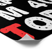 Poster Si heureux que j'ai 40e aujourd'hui drôle Idée cad (Coin)