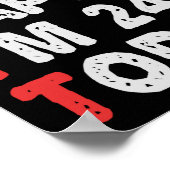 Poster Si heureux que je suis 24e aujourd'hui drôle Idée  (Coin)