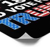 Poster Si j'avais 18 ans, je voterais pour Trump 2024 drô (Coin)