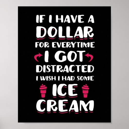 Poster Si j'avais un dollar chaque fois que je suis distr (Devant)